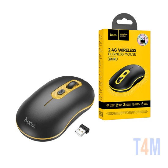 Hoco Wireless Mouse GM21 2.4GHz Black Yellow